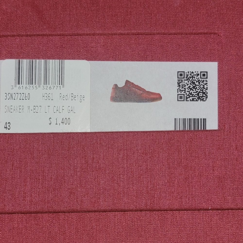 Dior Red Men's B27 Low Sneakers
